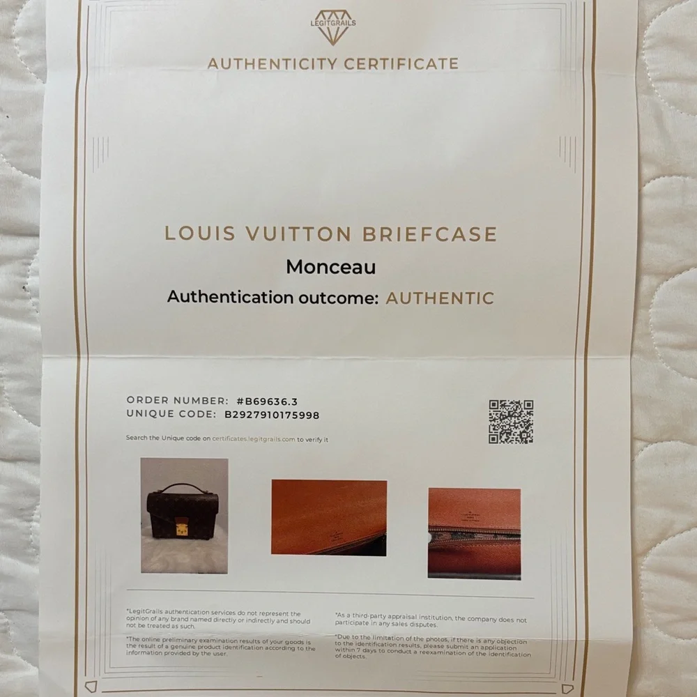 LOUIS VUITTON VINTAGE shoulder bag "MONCEAU", coll.: 1994. - Picture 2 of 9